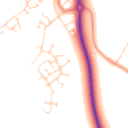 Daytime road noise heatmap for MK42 6EE