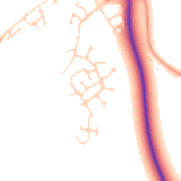 Daytime road noise heatmap for MK42 6EQ