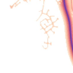 Daytime road noise heatmap for MK42 6FJ