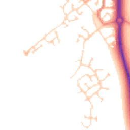 Daytime road noise heatmap for MK42 6FQ