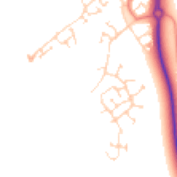 Daytime road noise heatmap for MK42 6FU