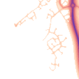 Daytime road noise heatmap for MK42 6FX