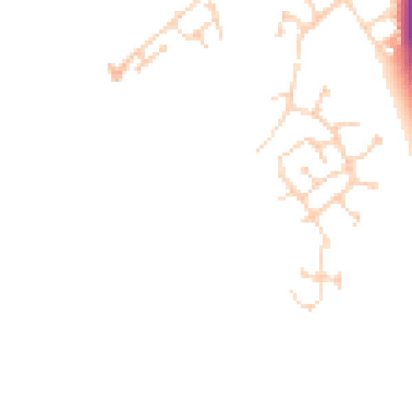 Daytime road noise heatmap for MK42 6GA