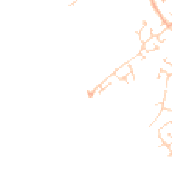 Daytime road noise heatmap for MK42 6GQ