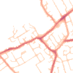 Daytime road noise heatmap for MK42 7AH