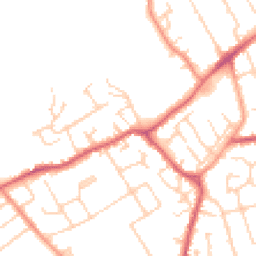 Daytime road noise heatmap for MK42 7BX