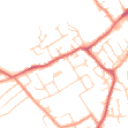 Daytime road noise heatmap for MK42 7EG