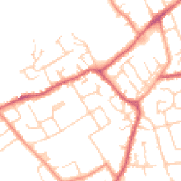 Daytime road noise heatmap for MK42 7EJ