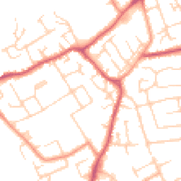 Daytime road noise heatmap for MK42 7EU