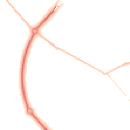 Night-time road noise heatmap for MK42 7FN