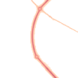 Night-time road noise heatmap for MK42 7FZ