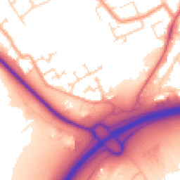 Daytime road noise heatmap for MK42 7GY