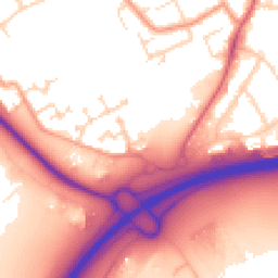 Daytime road noise heatmap for MK42 7GZ