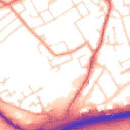 Daytime road noise heatmap for MK42 7HF