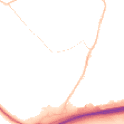 Night-time road noise heatmap for MK42 7HF
