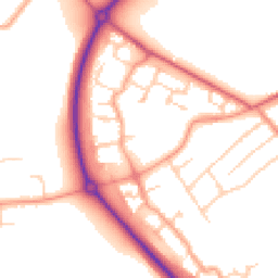 Daytime road noise heatmap for MK42 7LY