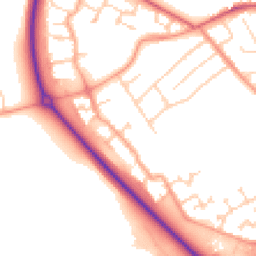 Daytime road noise heatmap for MK42 7NG