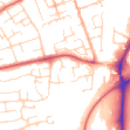 Daytime road noise heatmap for MK42 7NX