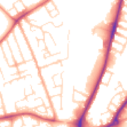 Daytime road noise heatmap for MK42 7NZ