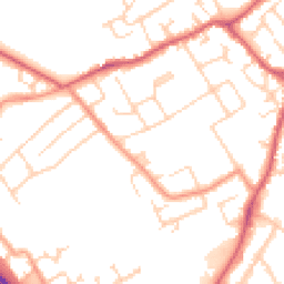Daytime road noise heatmap for MK42 7PQ