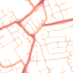 Daytime road noise heatmap for MK42 7PT