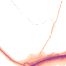 Night-time road noise heatmap for MK42 7PY