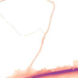 Night-time road noise heatmap for MK42 7QJ