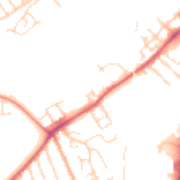 Daytime road noise heatmap for MK42 8AS