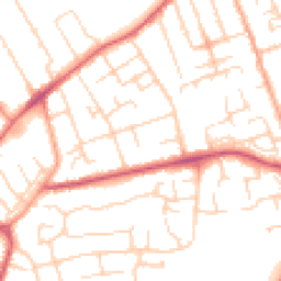 Daytime road noise heatmap for MK42 8JA