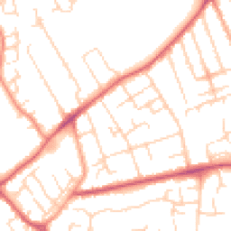 Daytime road noise heatmap for MK42 8JH