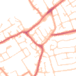 Daytime road noise heatmap for MK42 8JU