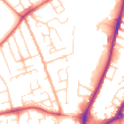 Daytime road noise heatmap for MK42 8LX