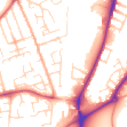 Daytime road noise heatmap for MK42 8LY