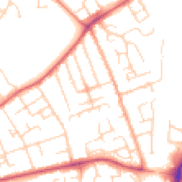 Daytime road noise heatmap for MK42 8NT