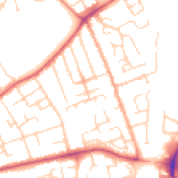 Daytime road noise heatmap for MK42 8NU