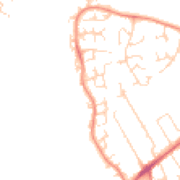 Daytime road noise heatmap for MK42 8QZ