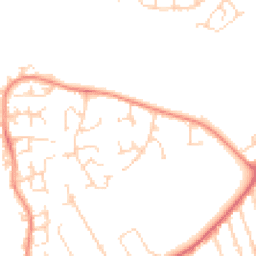 Daytime road noise heatmap for MK42 8TW