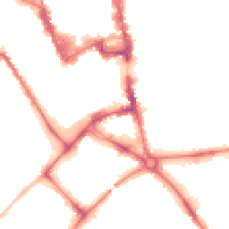 Night-time road noise heatmap for MK42 9AD