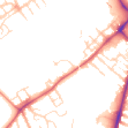 Daytime road noise heatmap for MK42 9DQ