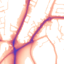 Daytime road noise heatmap for MK42 9EB