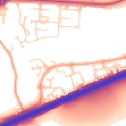 Daytime road noise heatmap for MK42 9EW