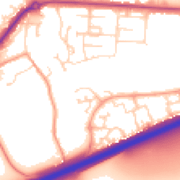Daytime road noise heatmap for MK42 9FA
