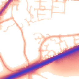 Daytime road noise heatmap for MK42 9FB