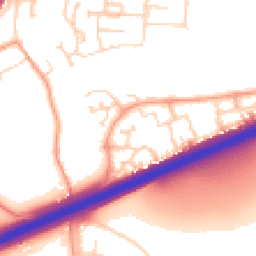 Daytime road noise heatmap for MK42 9FG