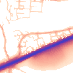 Daytime road noise heatmap for MK42 9FY