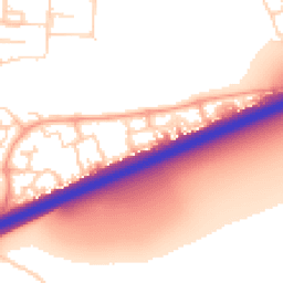 Daytime road noise heatmap for MK42 9GG