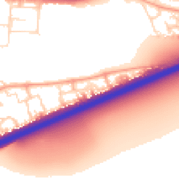 Daytime road noise heatmap for MK42 9GH