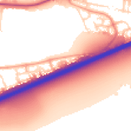 Daytime road noise heatmap for MK42 9GL