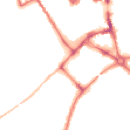Night-time road noise heatmap for MK42 9HD
