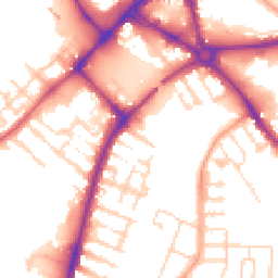 Daytime road noise heatmap for MK42 9HF